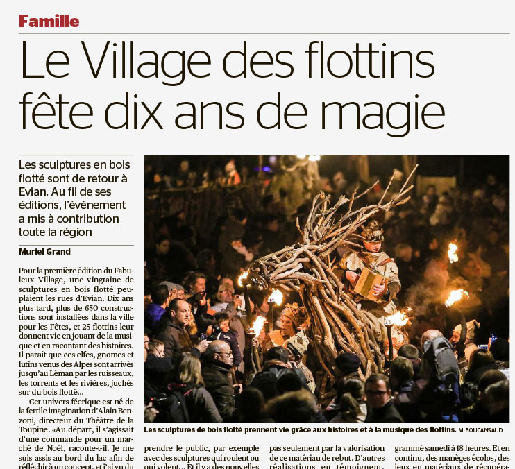 La Tribune de Genève : le village des flottins fête 10 ans de magie