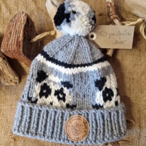 Bonnet enfant tricoté par Annick